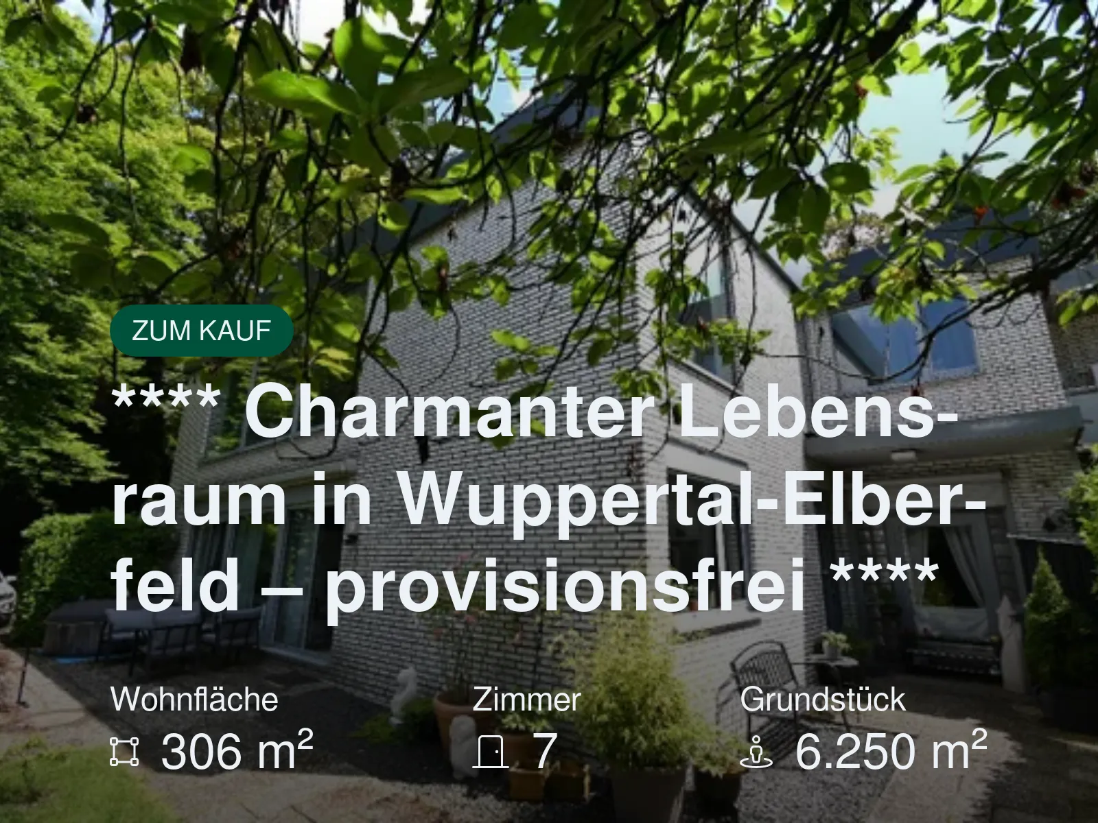 Neu im Angebot: **** Charmanter Lebensraum in Wuppertal-Elberfeld – provisionsfrei ****