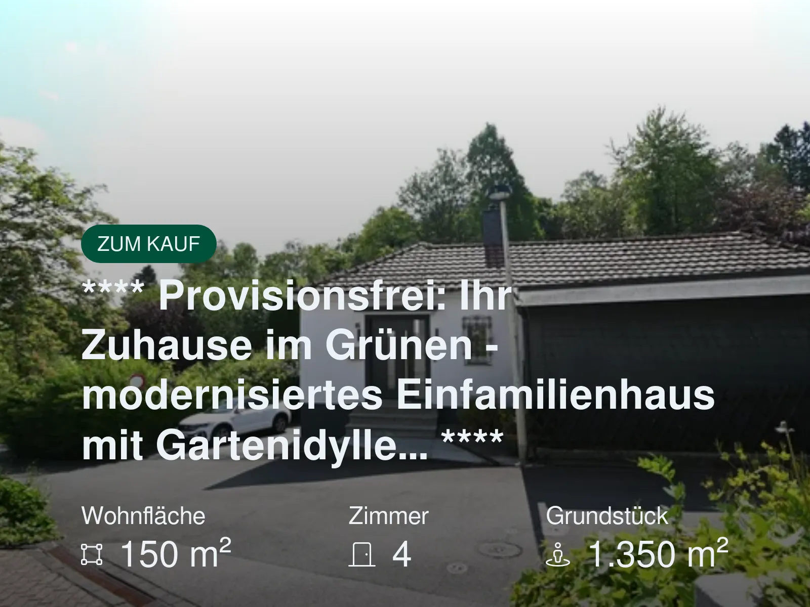 Neu im Angebot: **** Provisionsfrei: Ihr Zuhause im Grünen – modernisiertes Einfamilienhaus mit Gartenidylle… ****