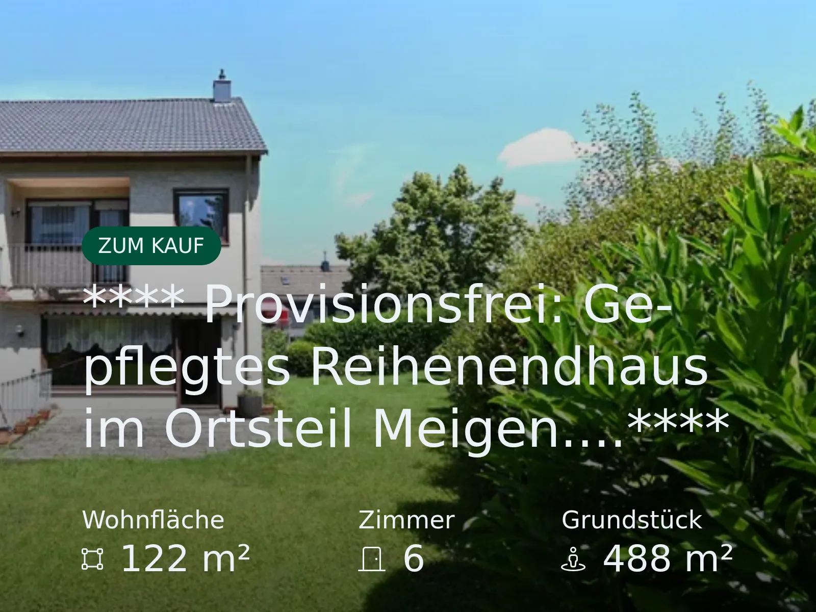 Neu im Angebot: **** Provisionsfrei: Gepflegtes Reihenendhaus im Ortsteil Meigen….****