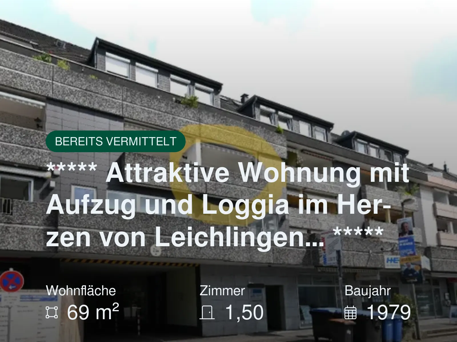 Nicht mehr verfügbar: ***** Attraktive Wohnung mit Aufzug und Loggia im Herzen von Leichlingen… *****