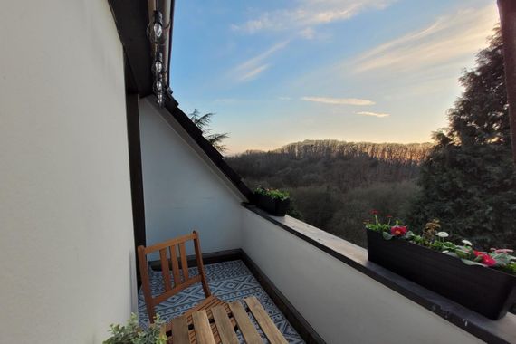 ***** Gemütliche Dachgeschosswohnung mit Blick ins Grüne..... ******
